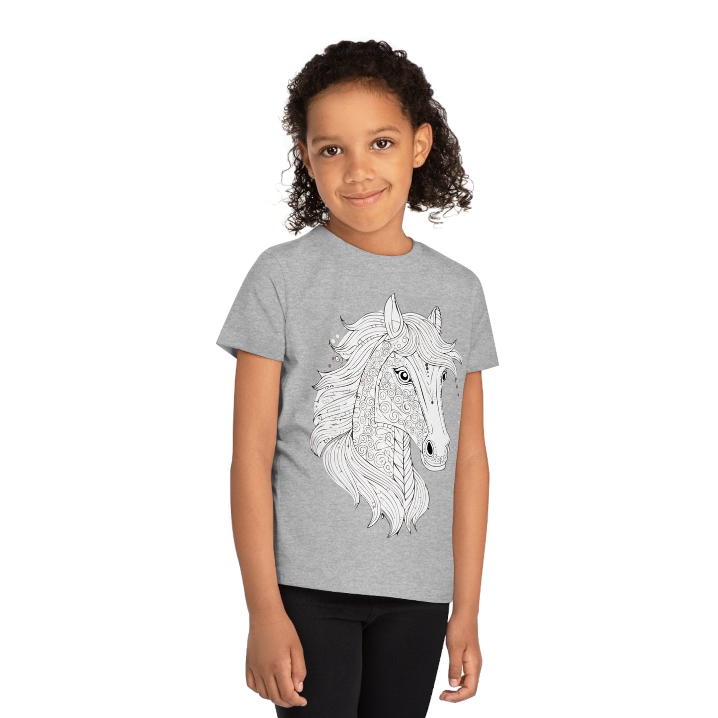Pferdeliebe für Kinder – T-Shirt mit süßem Pferdekopf-Print
