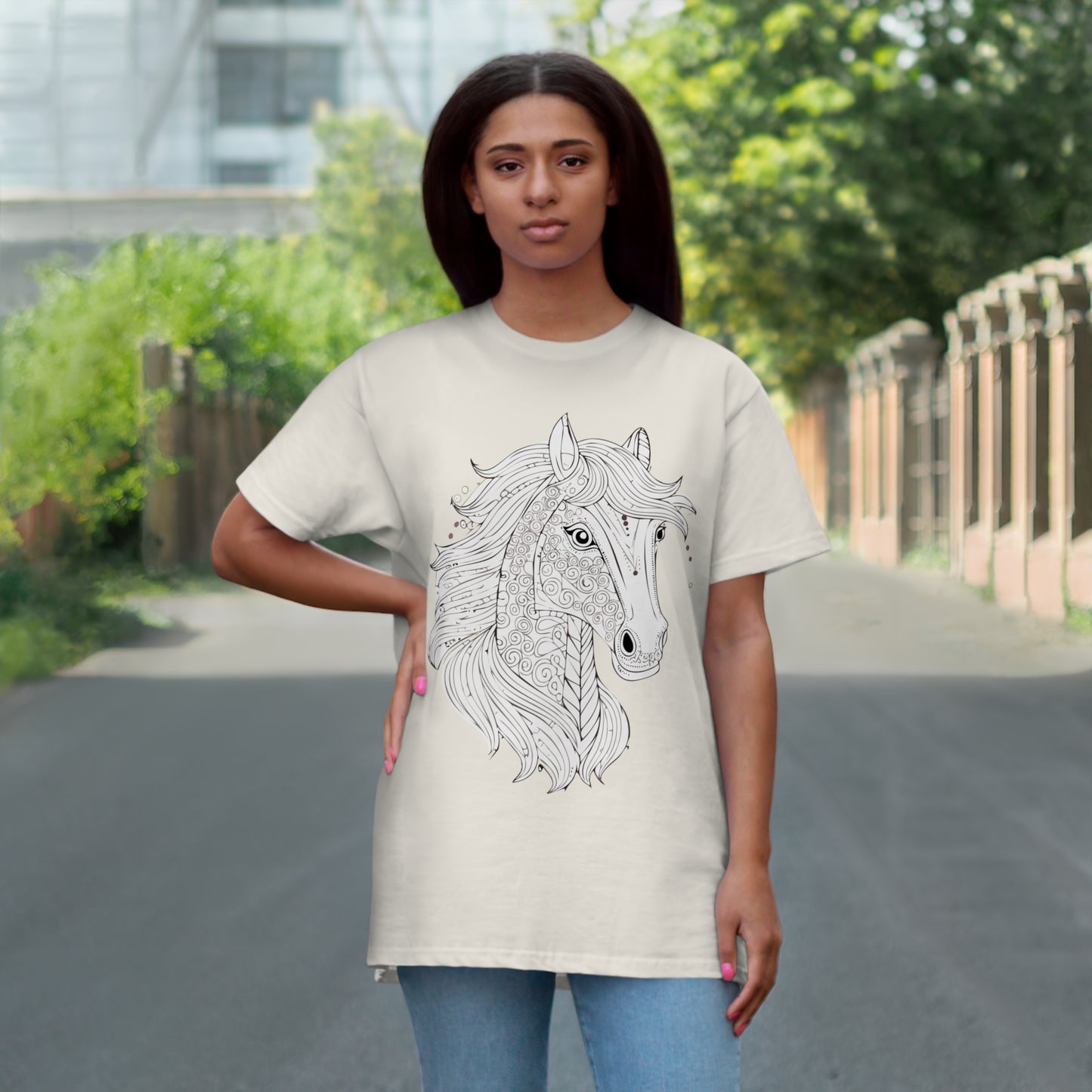 Pferdekopf T-Shirt für Erwachsene
