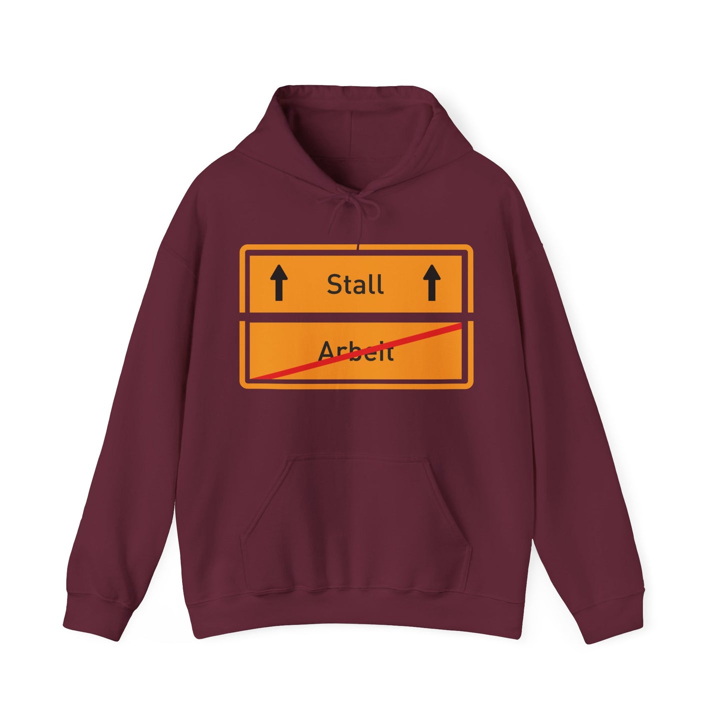 Sweatshirt- Arbeit/Ab in den Stall
