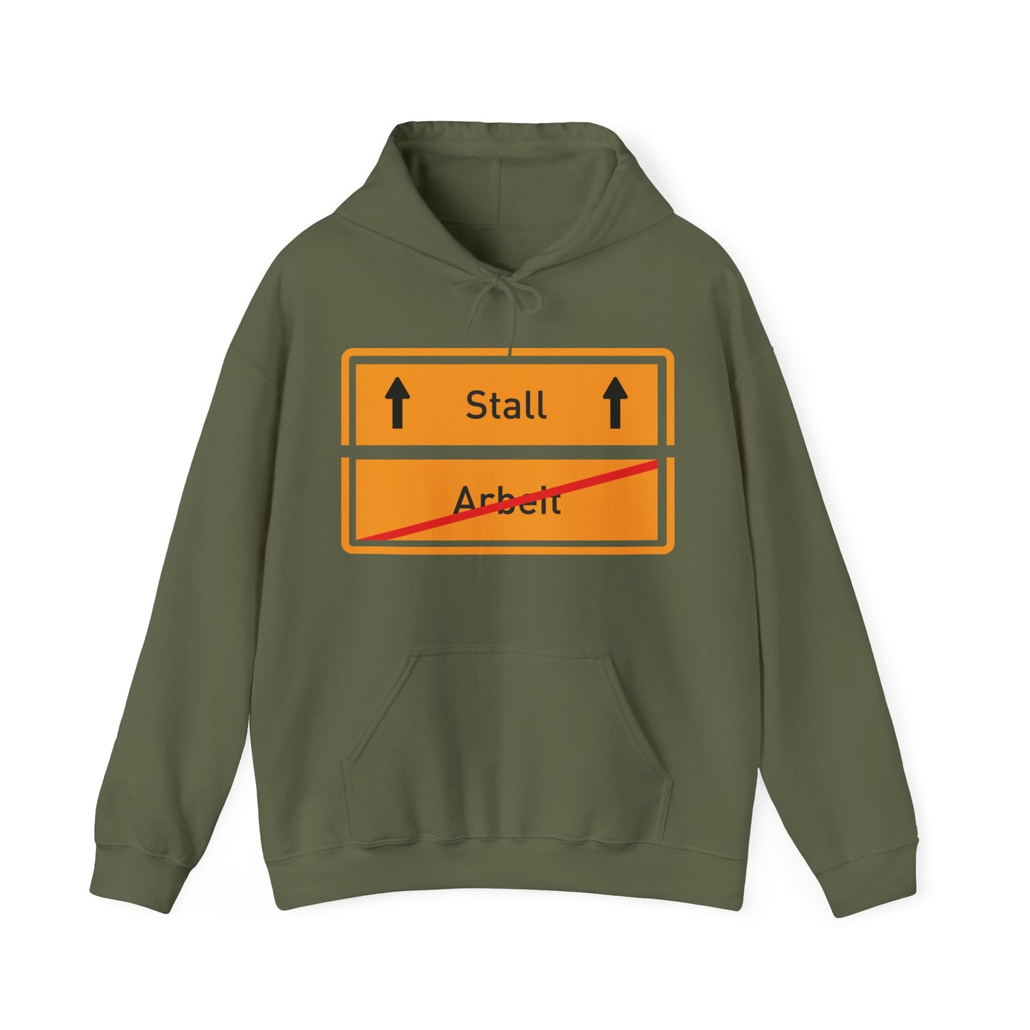 Sweatshirt- Arbeit/Ab in den Stall