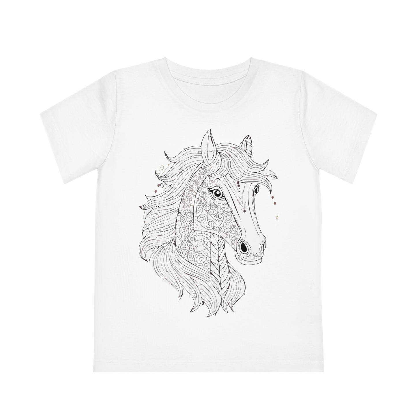 Pferdeliebe für Kinder – T-Shirt mit süßem Pferdekopf-Print