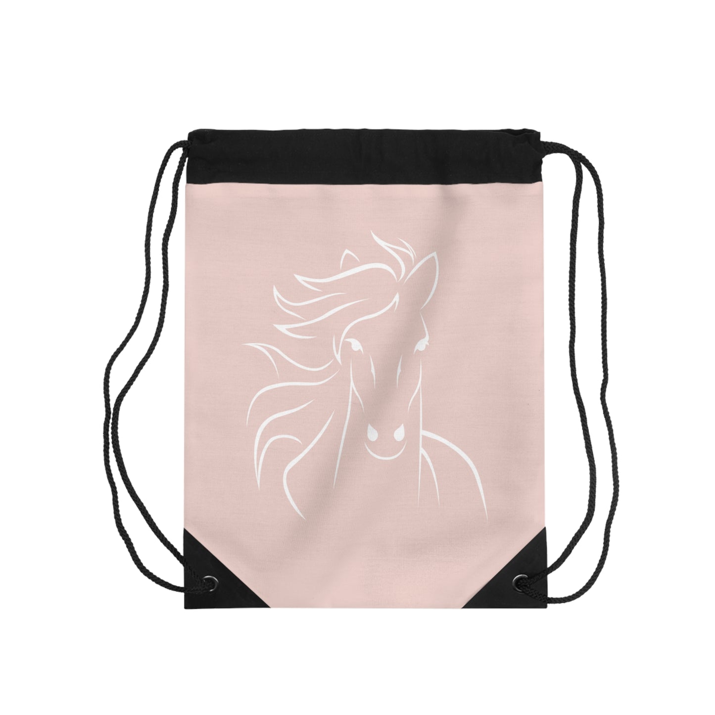 Kordelzug Tasche mit Pferde-Motiv