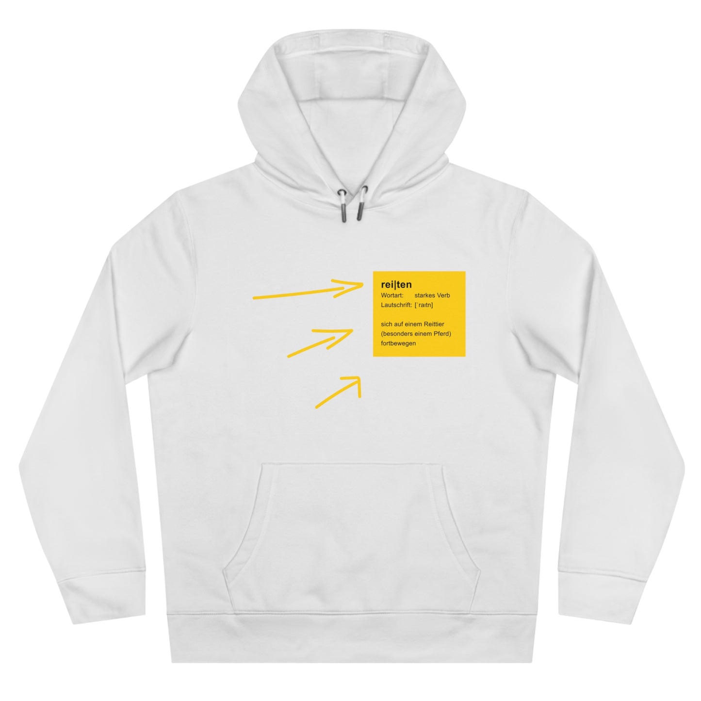 Duden-Style Hoodie ‚reiten‘