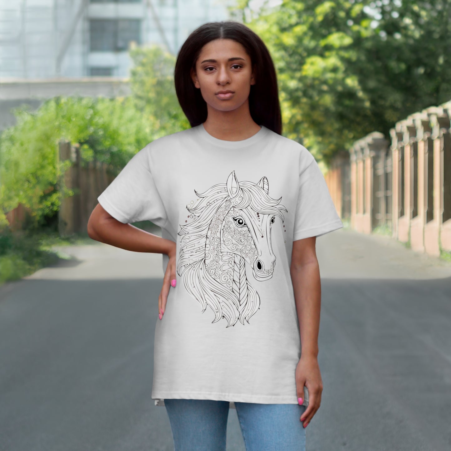 Pferdekopf T-Shirt für Erwachsene