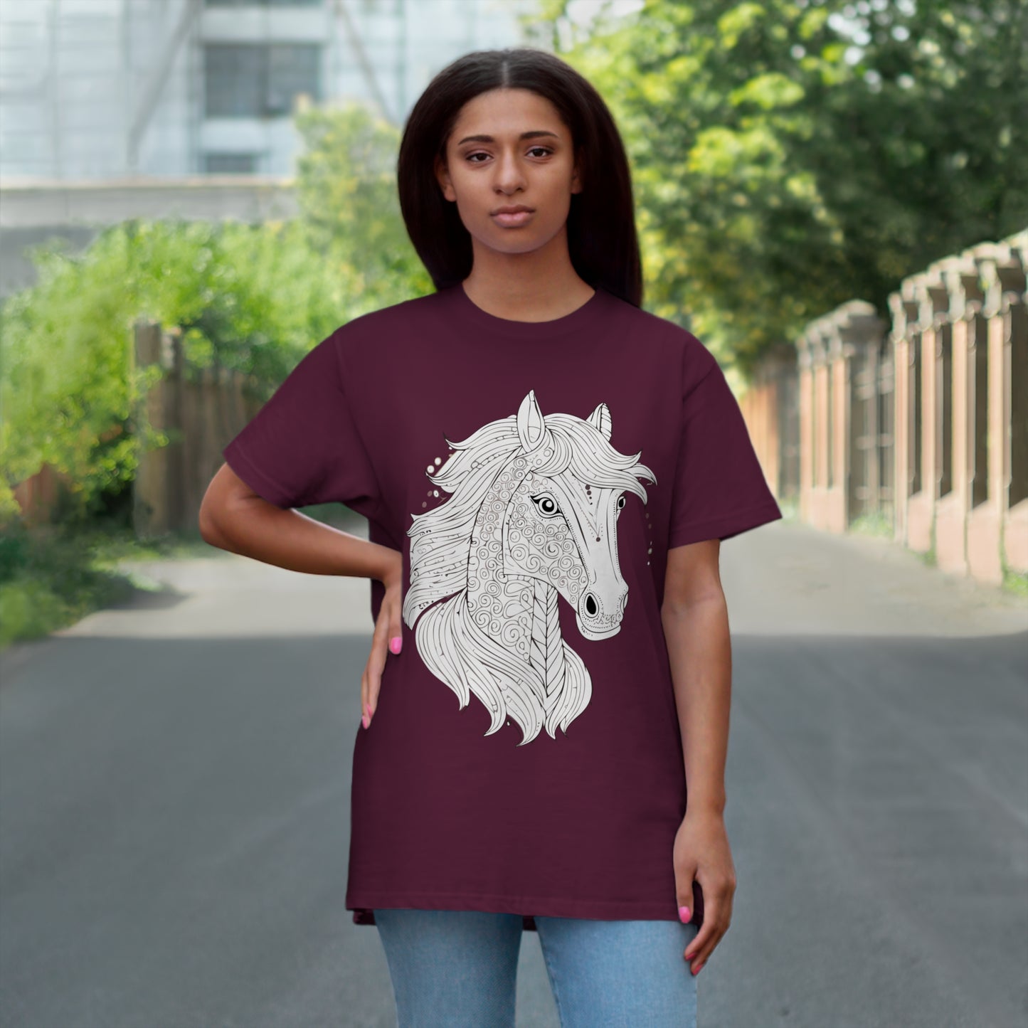 Pferdekopf T-Shirt für Erwachsene