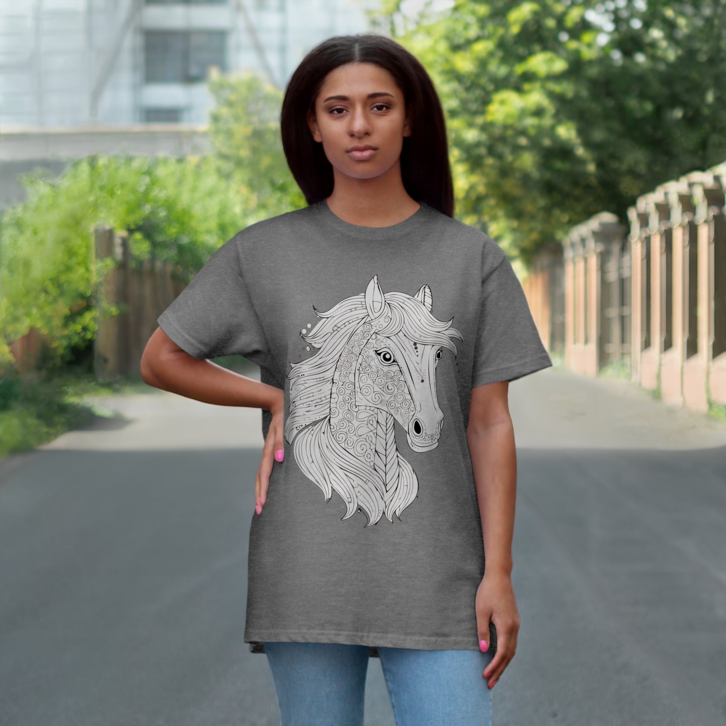 Pferdekopf T-Shirt für Erwachsene