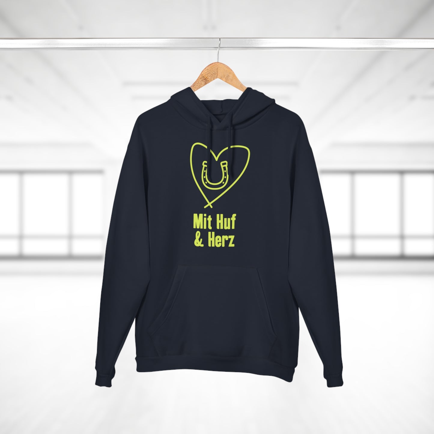 Mit Huf & Herz – Nayvblau – Unisex Hoodie