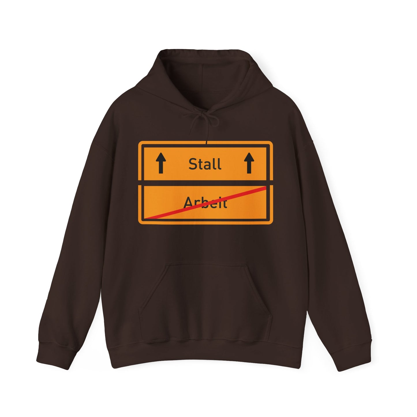 Sweatshirt- Arbeit/Ab in den Stall