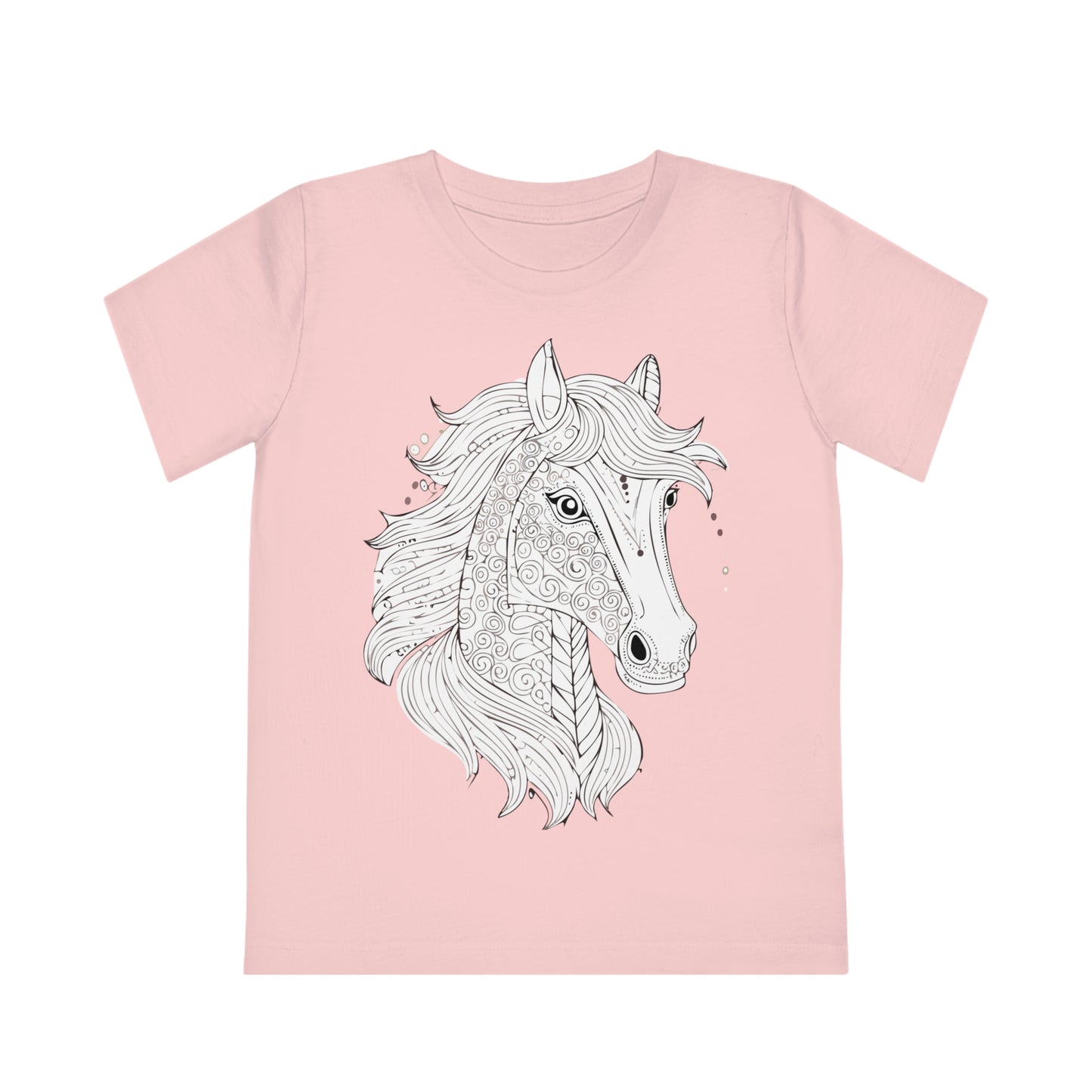 Pferdeliebe für Kinder – T-Shirt mit süßem Pferdekopf-Print