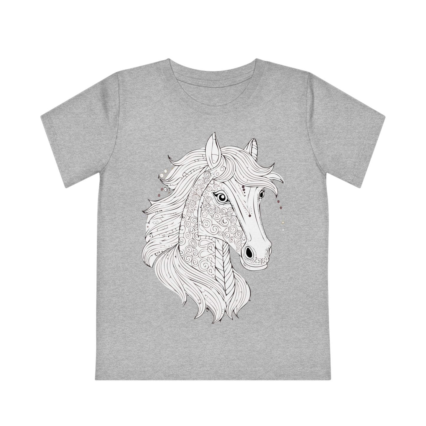Pferdeliebe für Kinder – T-Shirt mit süßem Pferdekopf-Print