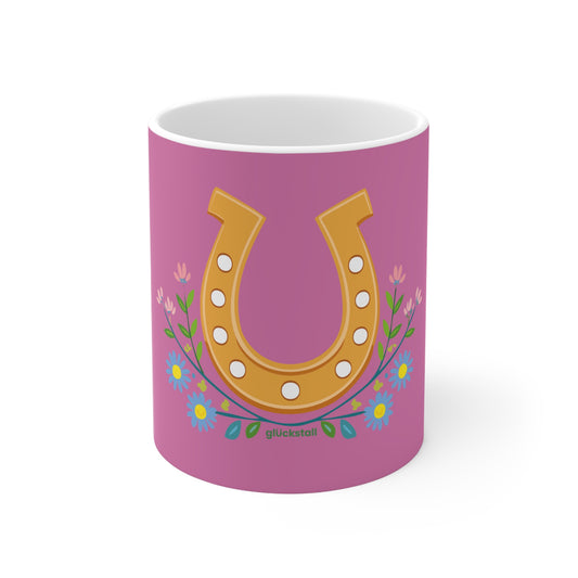 Tasse ‚Pferdeglück‘ – Rosa Edition