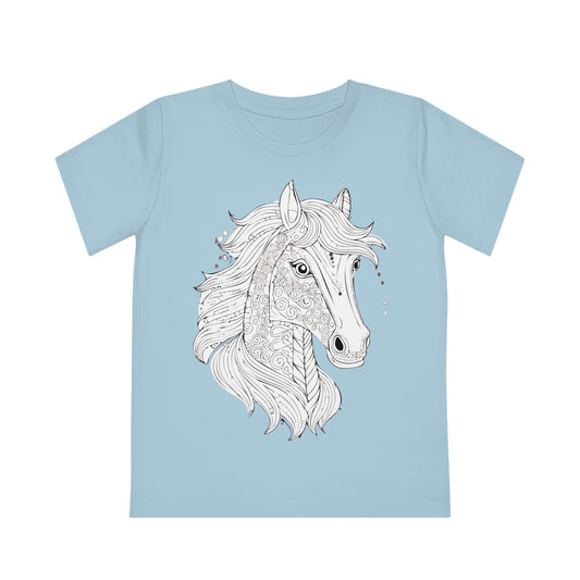 Pferdeliebe für Kinder – T-Shirt mit süßem Pferdekopf-Print