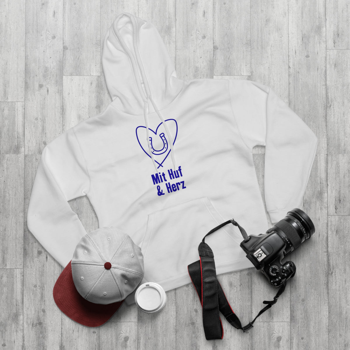 Huf & Herz Hoodie Weiß